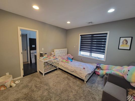 Bedroom, Interior, Recessed Lighting