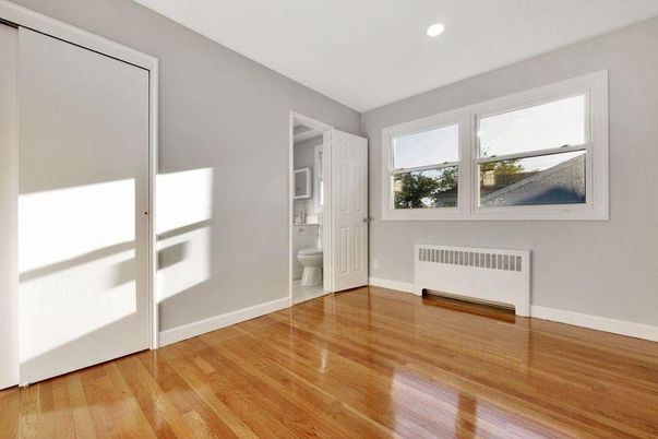 Bathroom, Empty room, Interior, Recessed Lighting, Wood Texture Flooring