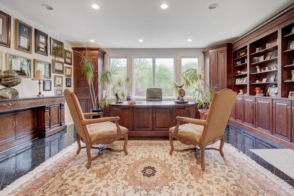 Home Office, Interior, Recessed Lighting
