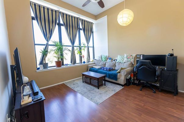 Home Office, Interior, Living room, Pendant Lights, Wood Texture Flooring