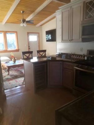 Dining room, Interior, Kitchen, Wooden Ceilings, Wood Texture Flooring