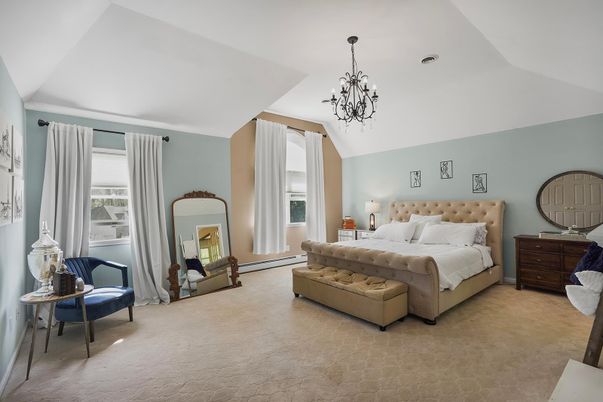 Bedroom, Chandelier, Interior