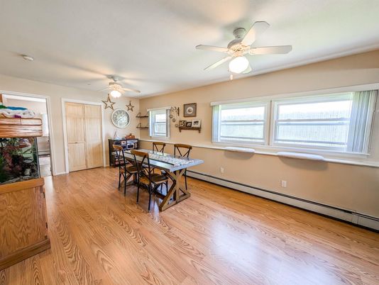 Dining room, Interior, Wood Texture Flooring