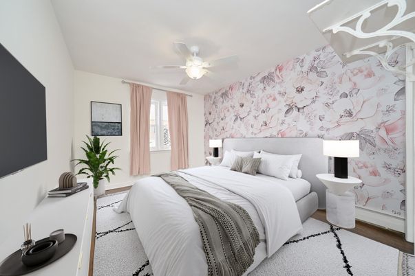 Bedroom, Interior, Wood Texture Flooring
