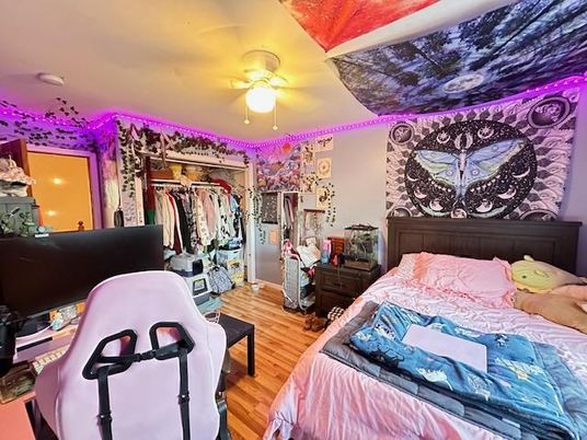 Bedroom, Interior, Wood Texture Flooring