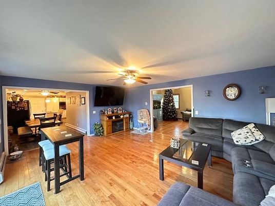 Dining room, Interior, Kitchen, Living room, Wood Texture Flooring