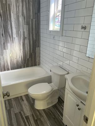 Bathroom, Interior, Wood Texture Flooring