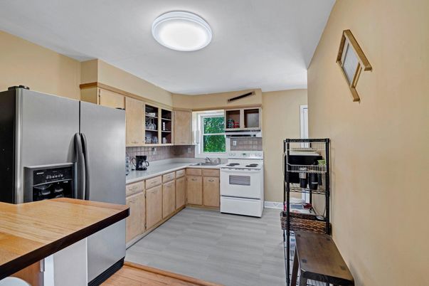 Interior, Kitchen, Wood Texture Flooring