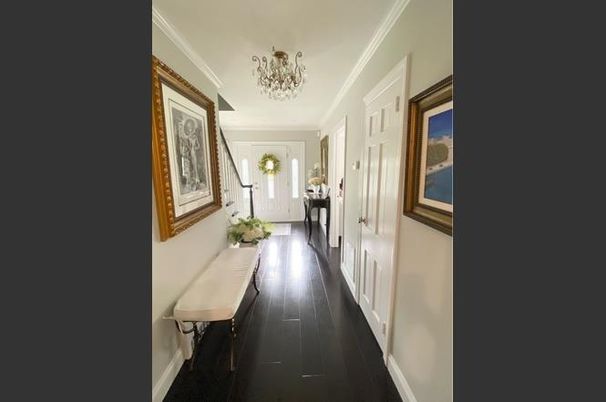 Chandelier, Interior, Wood Texture Flooring