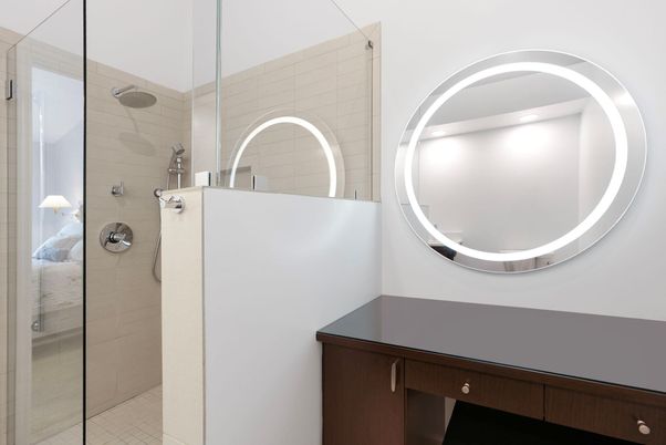 Bathroom, Glass Shower, Interior