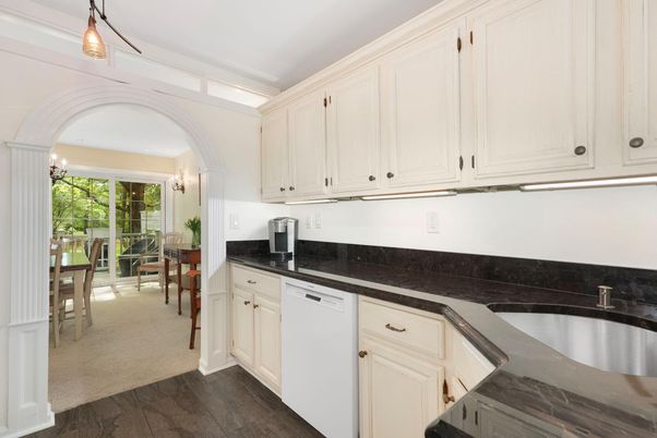 Dining room, Interior, Kitchen, Pendant Lights, Wood Texture Flooring