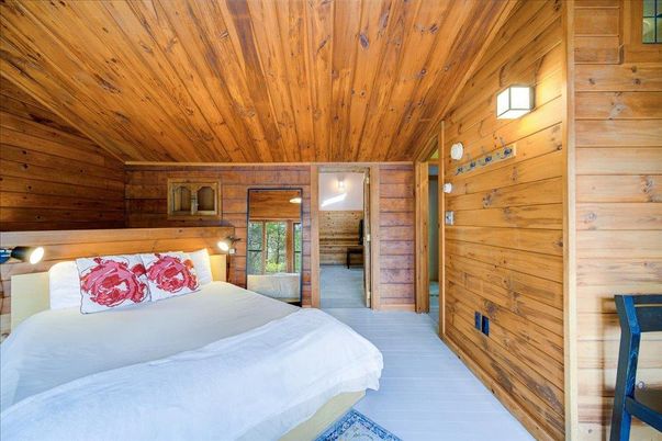 Bedroom, Interior, Wooden Ceilings, Wooden Walls