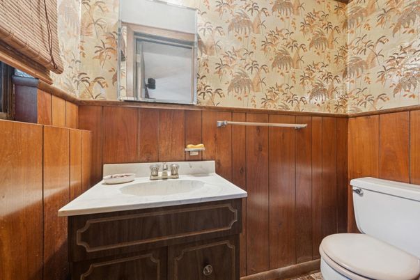 Bathroom, Interior, Wooden Walls