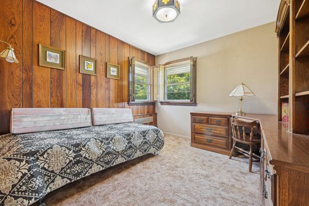 Bedroom, Home Office, Interior, Wooden Walls