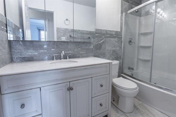 Bathroom, Glass Shower, Interior, Marble
