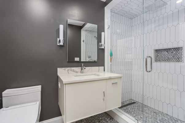 Bathroom, Glass Shower, Interior