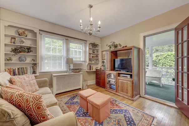 Chandelier, Interior, Living room, Wood Texture Flooring