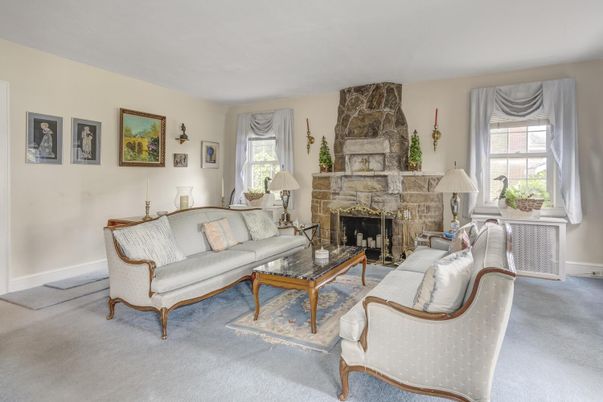 Fireplace, Interior, Living room, Stone Walls