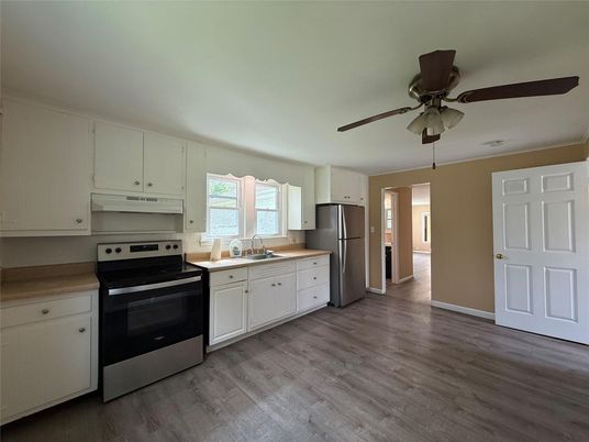 Interior, Kitchen, Wood Texture Flooring