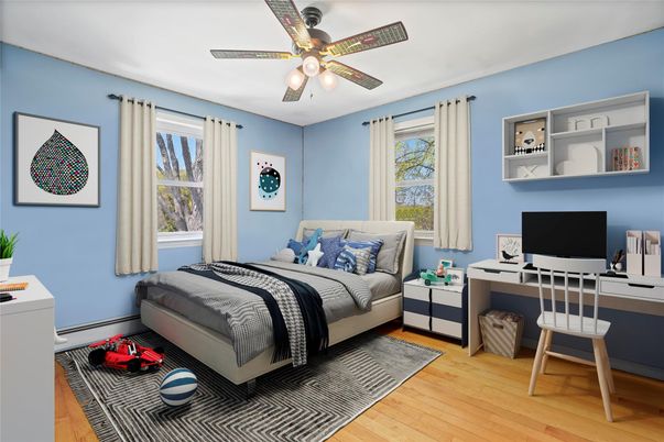 Bedroom, Home Office, Interior, Wood Texture Flooring