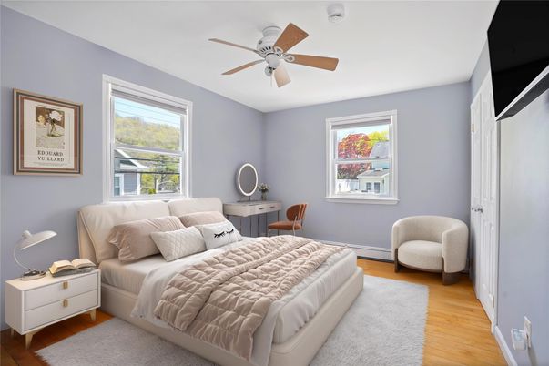 Bedroom, Interior, Wood Texture Flooring