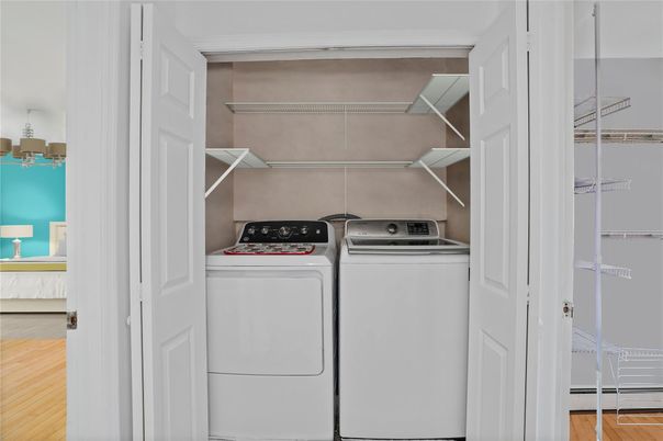 Interior, Utility Closets, Washer, Wood Texture Flooring