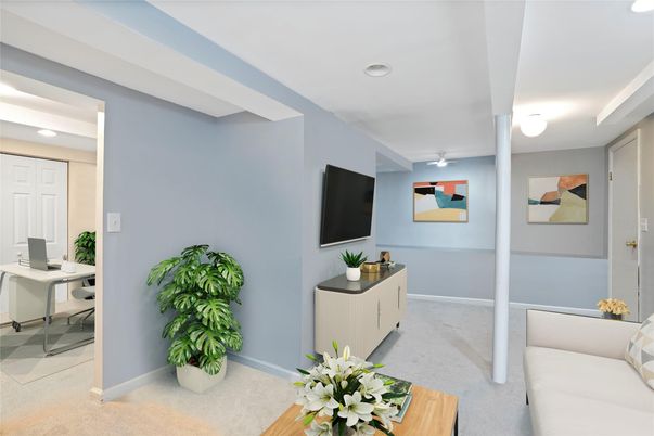 Home Office, Interior, Recessed Lighting