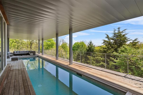 Exterior, Pool, Wood Texture Flooring