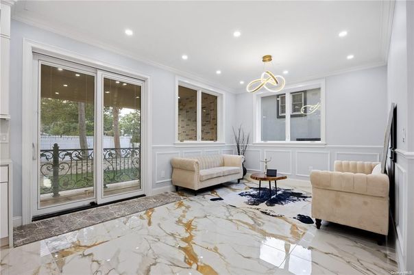 Interior, Living room, Marble, Pendant Lights, Recessed Lighting