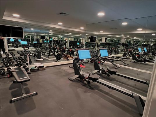 Fitness Equipment, Gym, Interior, Recessed Lighting