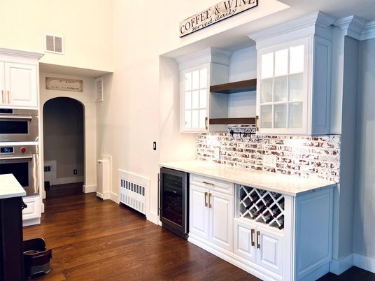 Interior, Kitchen, Wood Texture Flooring