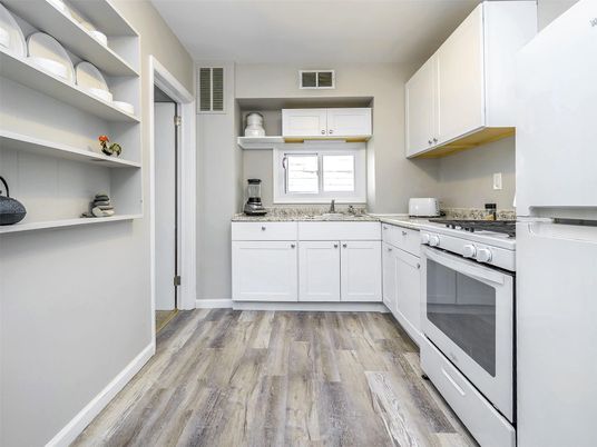 Interior, Kitchen, Wood Texture Flooring
