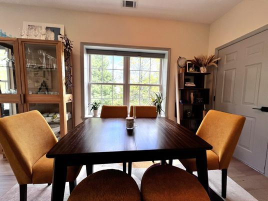 Dining room, Interior, Wood Texture Flooring