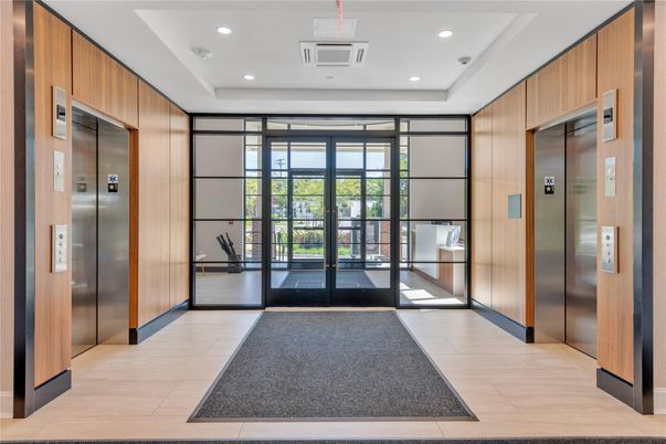 Elevator, Interior, Recessed Lighting, Wooden Walls