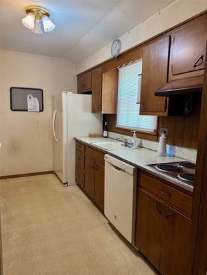 Interior, Kitchen, Wood Texture Flooring