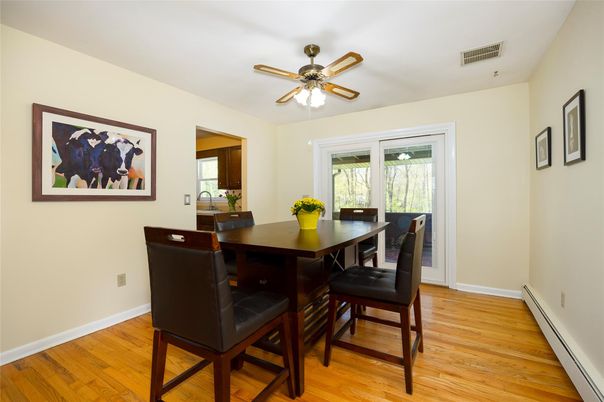 Dining room, Interior, Wood Texture Flooring
