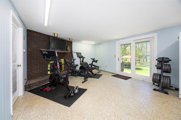 Fitness Equipment, Interior, Stone Walls