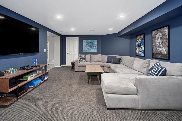 Interior, Living room, Recessed Lighting