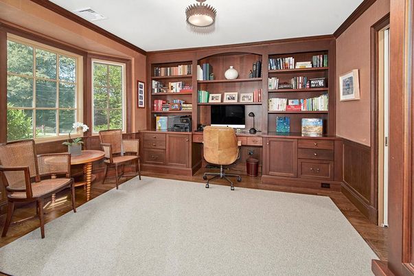 Home Office, Interior, Wood Texture Flooring