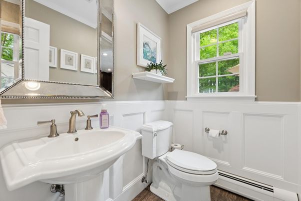 Bathroom, Interior, Wood Texture Flooring