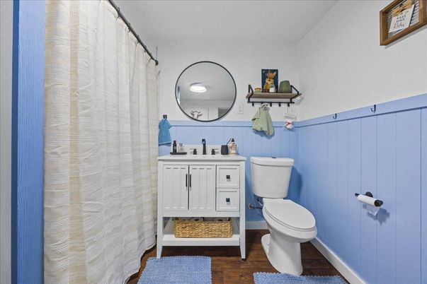 Bathroom, Interior, Wood Texture Flooring