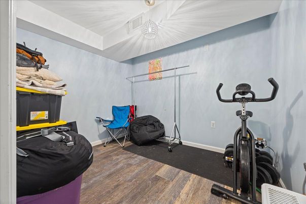 Fitness Equipment, Interior, Wood Texture Flooring