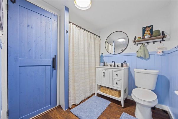 Bathroom, Interior, Wood Texture Flooring