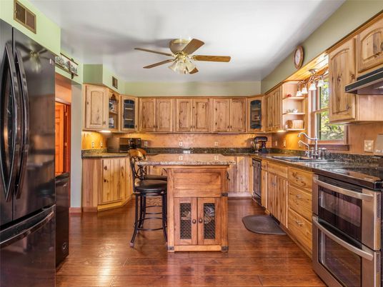 Interior, Kitchen, Wood Texture Flooring