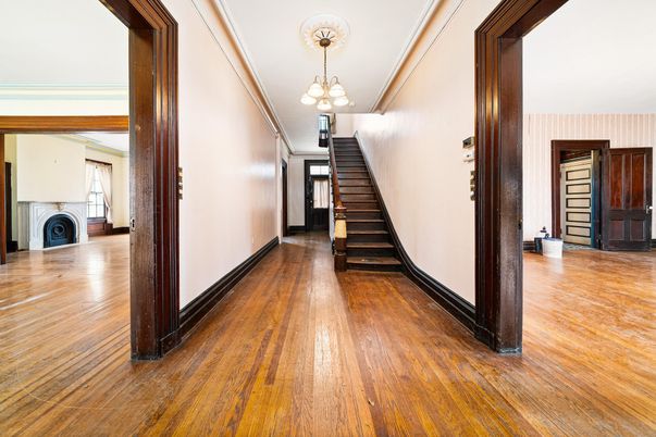 Chandelier, Fireplace, Interior, Wood Texture Flooring
