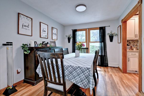 Dining room, Interior, Wood Texture Flooring