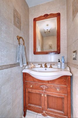 Bathroom, Interior, Stone Walls