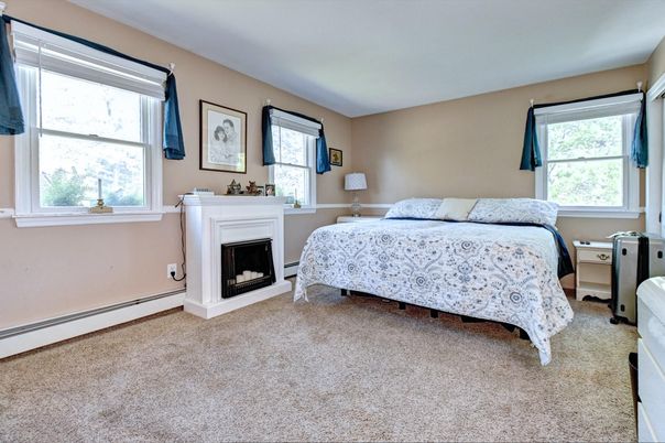 Bedroom, Fireplace, Interior