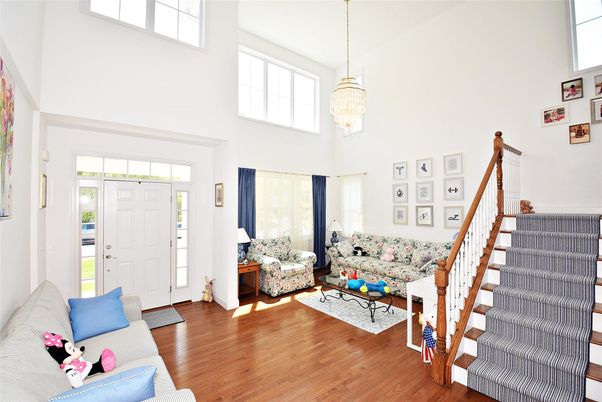 Chandelier, Interior, Living room, Pendant Lights, Wood Texture Flooring