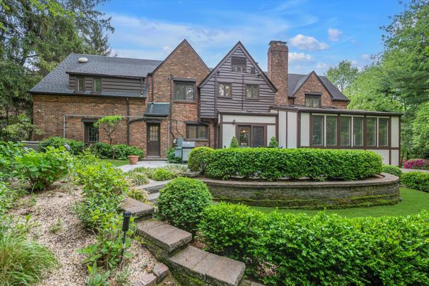 Exterior, Facade, Brick Facade, Tudor Revival